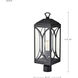 Oaklyn 1 Light 23.13 inch Matte Black Outdoor Post Light