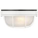Nauticus Round Dual Mount 1 Light 10 inch White Outdoor Wall Sconce