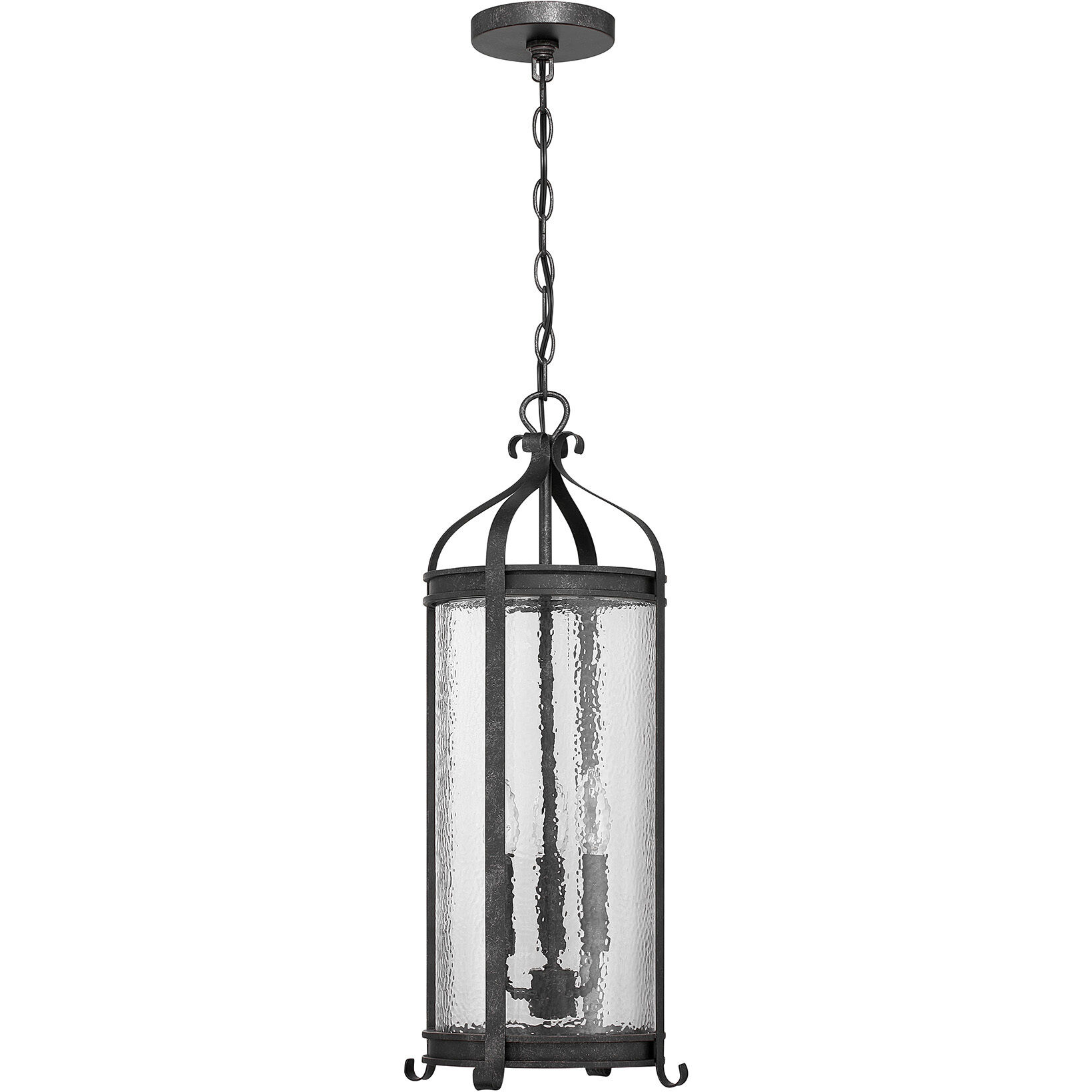 Preston 3 Light 10.5 inch Iron Oxide Outdoor Hanging Lantern