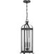 Preston 3 Light 10.5 inch Iron Oxide Outdoor Hanging Lantern