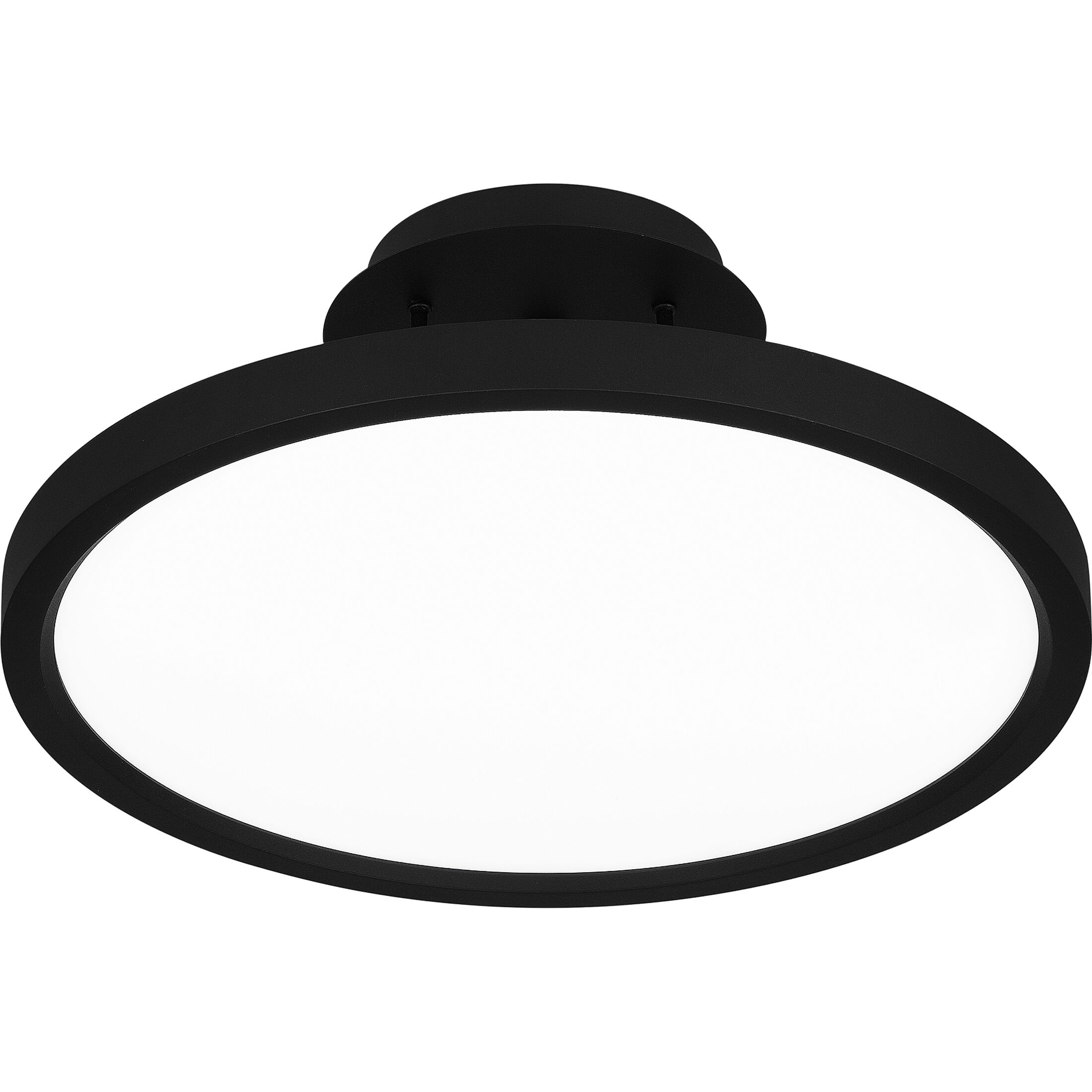 Outskirts LED 15 inch Earth Black Semi-Flush Mount Ceiling Light