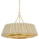 Beechford 6 Light 30 inch Vintage Gold Leaf Chandelier Ceiling Light