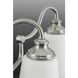 Wander 3 Light 24.5 inch Brushed Nickel Bath Vanity Wall Light, Design Series