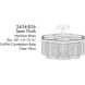 Azura 3 Light 20 inch Heirloom Brass Semi-Flush Ceiling Light