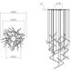 Ballet LED 48.5 inch Bright Satin Aluminum Chandelier Ceiling Light