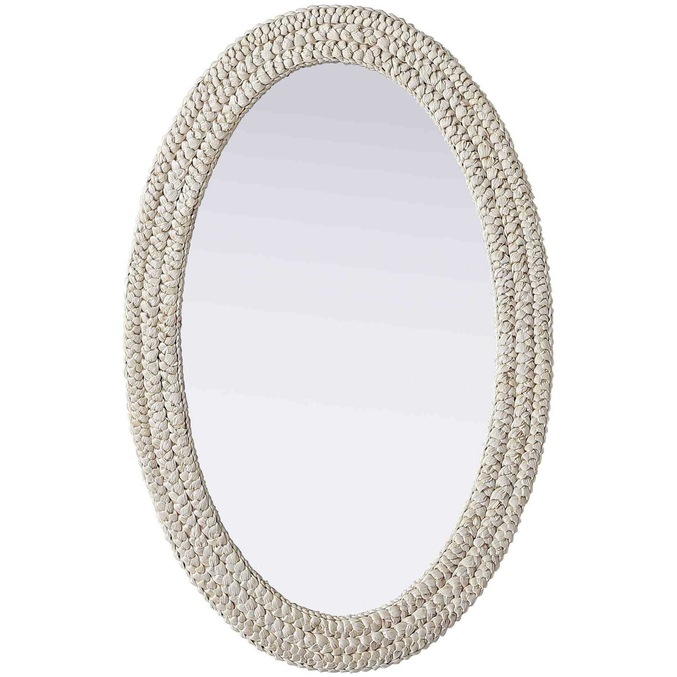 Marlowe 42 X 27 inch Linen White Mirror