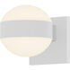 Reals LED 6 inch Textured White Indoor-Outdoor Sconce, Inside-Out