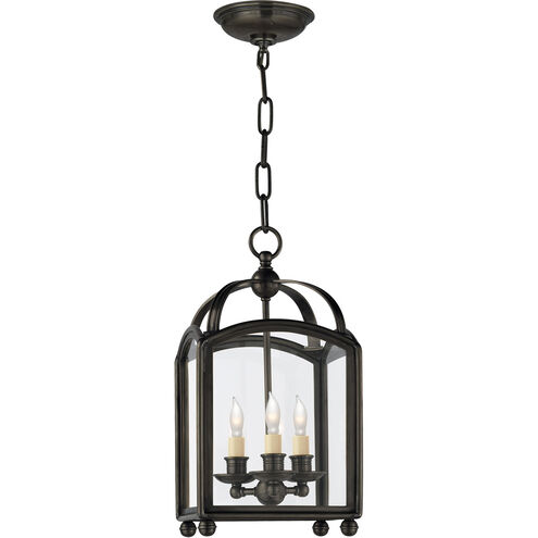 Chapman & Myers Archtop 3 Light 8.25 inch Bronze Lantern Pendant Ceiling Light