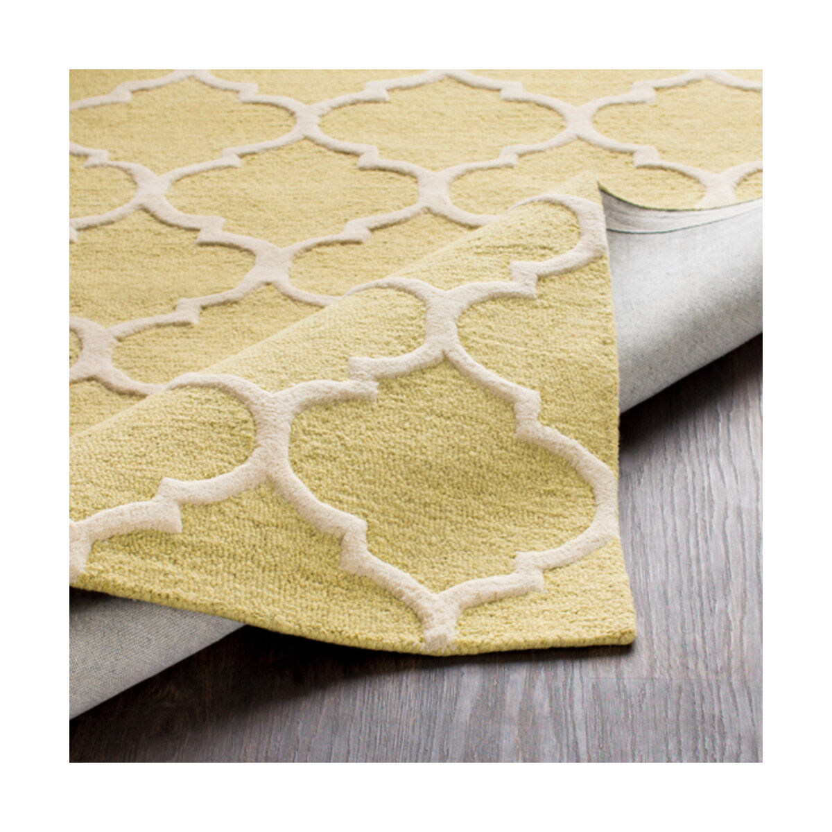 Pollack 96 X 60 inch Butter Indoor Area Rug, Rectangle