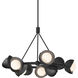 Brooklyn 9 Light 32 inch Black and Ink Ring Pendant Ceiling Light