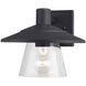 Westport LED 8 inch Textured Black Outdoor Wall
