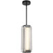 Alai LED 4.13 inch Urban Bronze/Ribbed Glass Pendant Ceiling Light