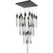 Canada 25 Light 27.56 inch Matte Black Chandelier Ceiling Light