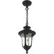 Oxford 1 Light 7 inch Textured Black Outdoor Pendant Lantern