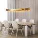 Candora LED 72 inch Brass Island/Pool Table Light Ceiling Light