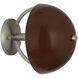 Mavisten Edition Copernica Wallchiere Wall Light in Polished Nickel, Pewter, Oxblood