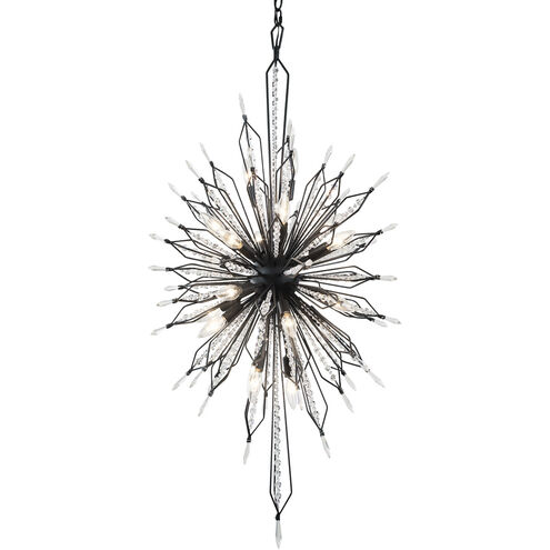 Orbital 20 Light 24 inch Carbon Pendant Ceiling Light