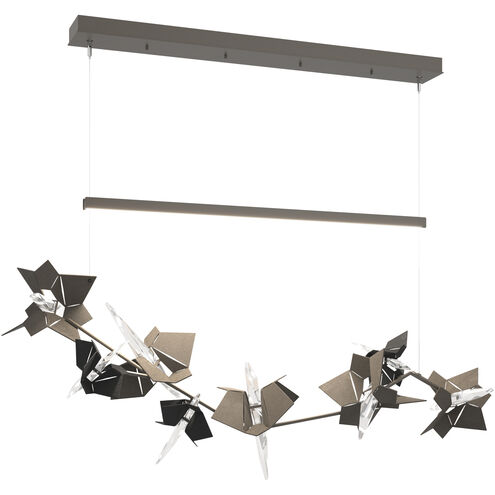 Belladonna LED 50.3 inch Dark Smoke and Black Pendant Ceiling Light in Dark Smoke/Black