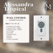 Atlas Alessandra Tropical 48 inch Matte Black with Light Pink Blades Ceiling Fan