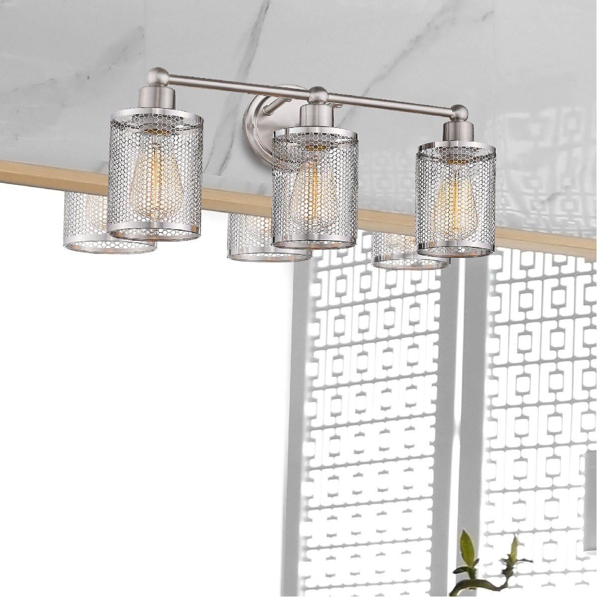 Verona 3 Light 20.25 inch Brushed Nickel Bath Vanity Wall Light