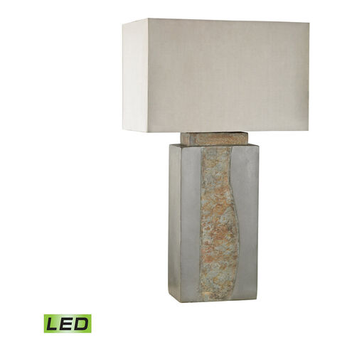 Bondi Beach 32 inch 9.5 watt Grey/Natural Slate Outdoor Table Lamp in LED