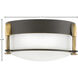 Colbin LED 7 inch Oil Rubbed Bronze with Heritage Brass Indoor Flush Mount Ceiling Light