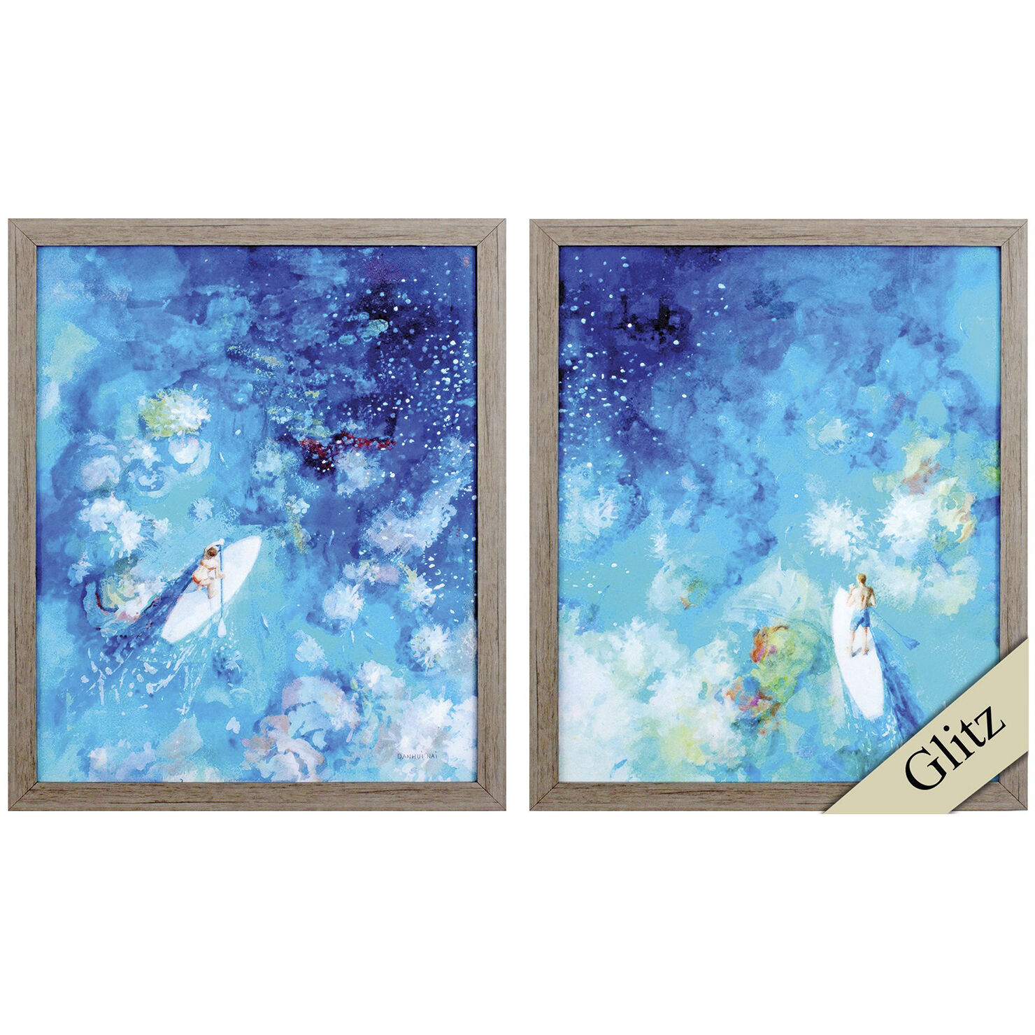 Waterside 33 X 27 inch Non-Glass Framed Art, Propac