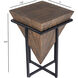 Gulnaria Wood & Metal End or Side Table