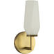 Alora Mood Krysta 1 Light 3.75 inch Brushed Gold Bath Vanity Light Wall Light