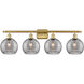 Ballston Athens Deco Swirl 4 Light 38 inch Satin Gold Bath Vanity Light Wall Light