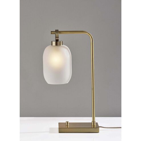 Lancaster 21 inch 40.00 watt Antique Brass Table Lamp Portable Light