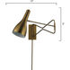 Lenz 1 Light 6 inch Antique Brass Wall Sconce Wall Light