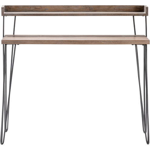 Cody 43 X 18 inch Dark Brown and Black Desk