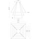 Piazza LED 31.5 inch Black Chandelier Ceiling Light