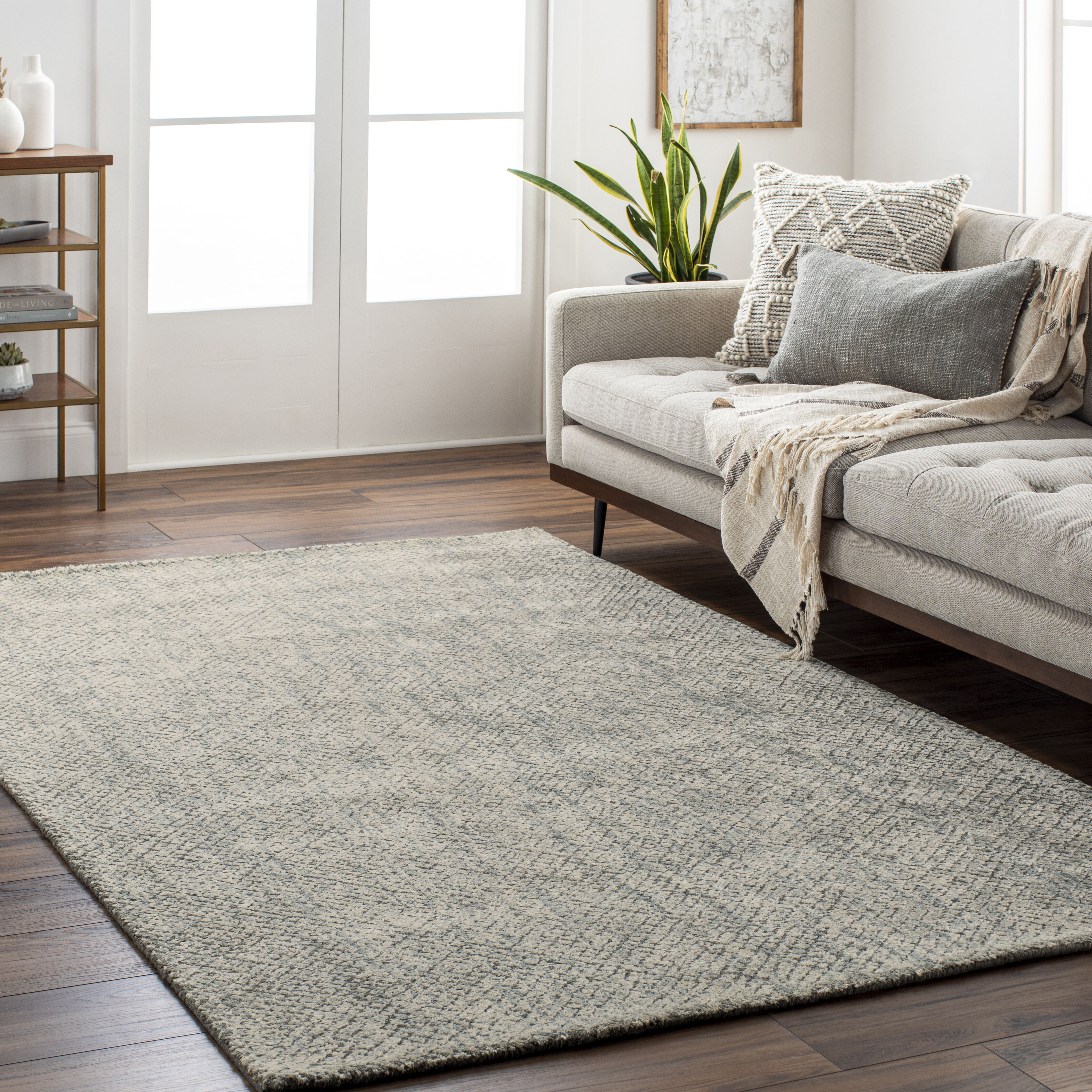 Helen 108 X 72 inch Taupe Rug, Rectangle