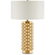 Cassandra 30 inch 150 watt Gold Table Lamp Portable Light