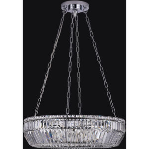 Circolare 8 Light 28 inch Polished Chrome Pendant Ceiling Light