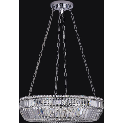Circolare 8 Light 28 inch Polished Chrome Pendant Ceiling Light