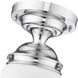 Vaughn 1 Light 10.5 inch Chrome Flush Mount Ceiling Light