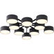 Canada LED 38 inch Black LED Chandelier Ceiling Light