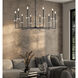 Gaultier 10 Light 44.75 inch Matte Black and Modern Gold Chandelier Ceiling Light