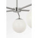 Nube 5 Light 26 inch Brushed Nickel Chandelier Ceiling Light in Incandescent