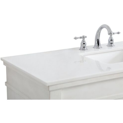 Lexington 48 X 21.5 X 35 inch Antique White Vanity Sink Set