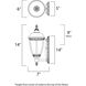 Knob Hill DC 1 Light 14 inch Sienna Outdoor Wall Mount