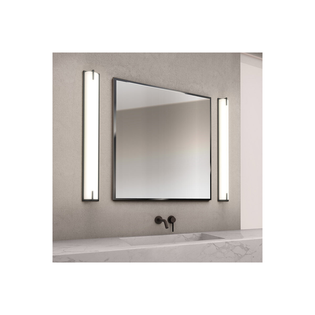 New Edge LED 5 inch Satin Nickel Bath Bar Wall Light