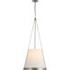Marie Flanigan Reese LED 20 inch Polished Nickel Pendant Ceiling Light in Linen