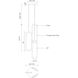 Huron LED 17.88 inch Brushed Gold Multi-Pendant Ceiling Light