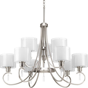 Gladden Pl 9 Light 36 inch Brushed Nickel Chandelier Ceiling Light