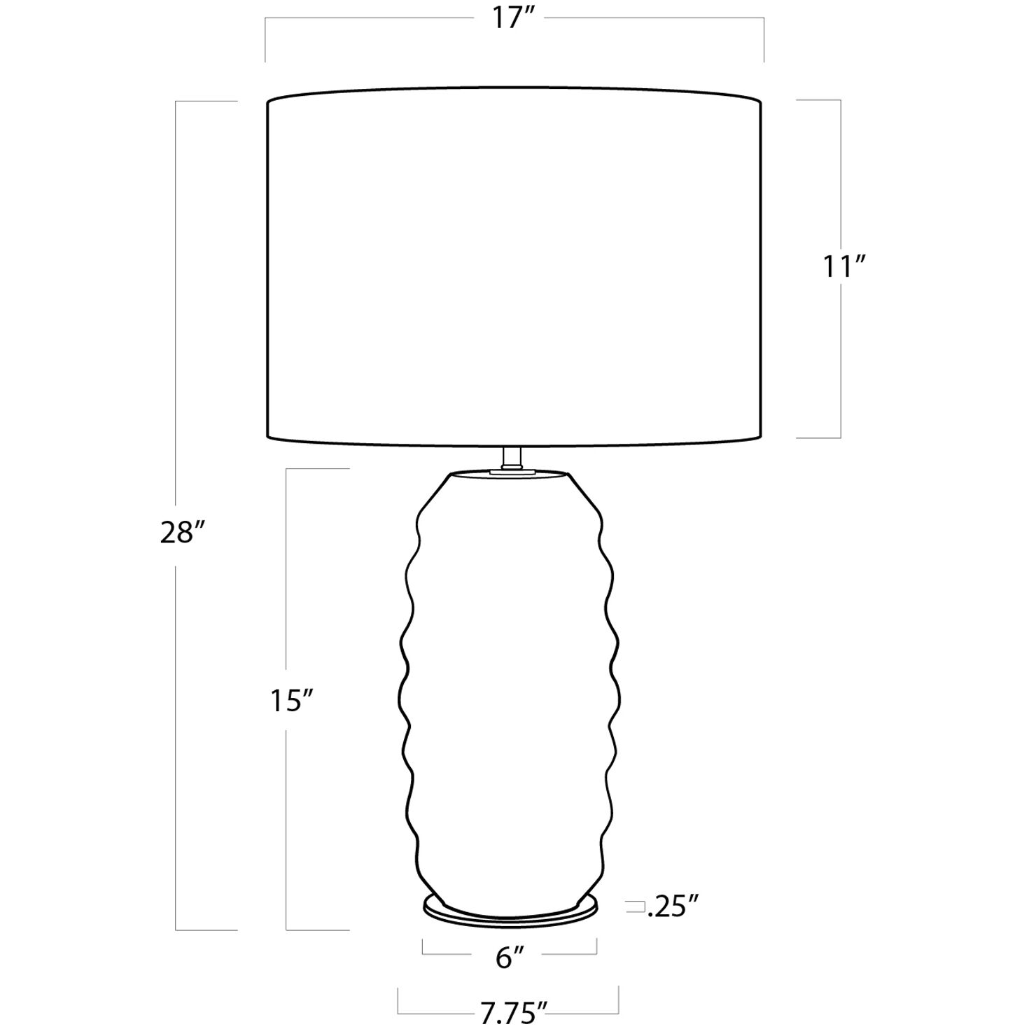 Ola 28 inch 150.00 watt Brown Table Lamp Portable Light