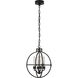 Chapman & Myers Lexie LED 14 inch Bronze Globe Lantern Pendant Ceiling Light